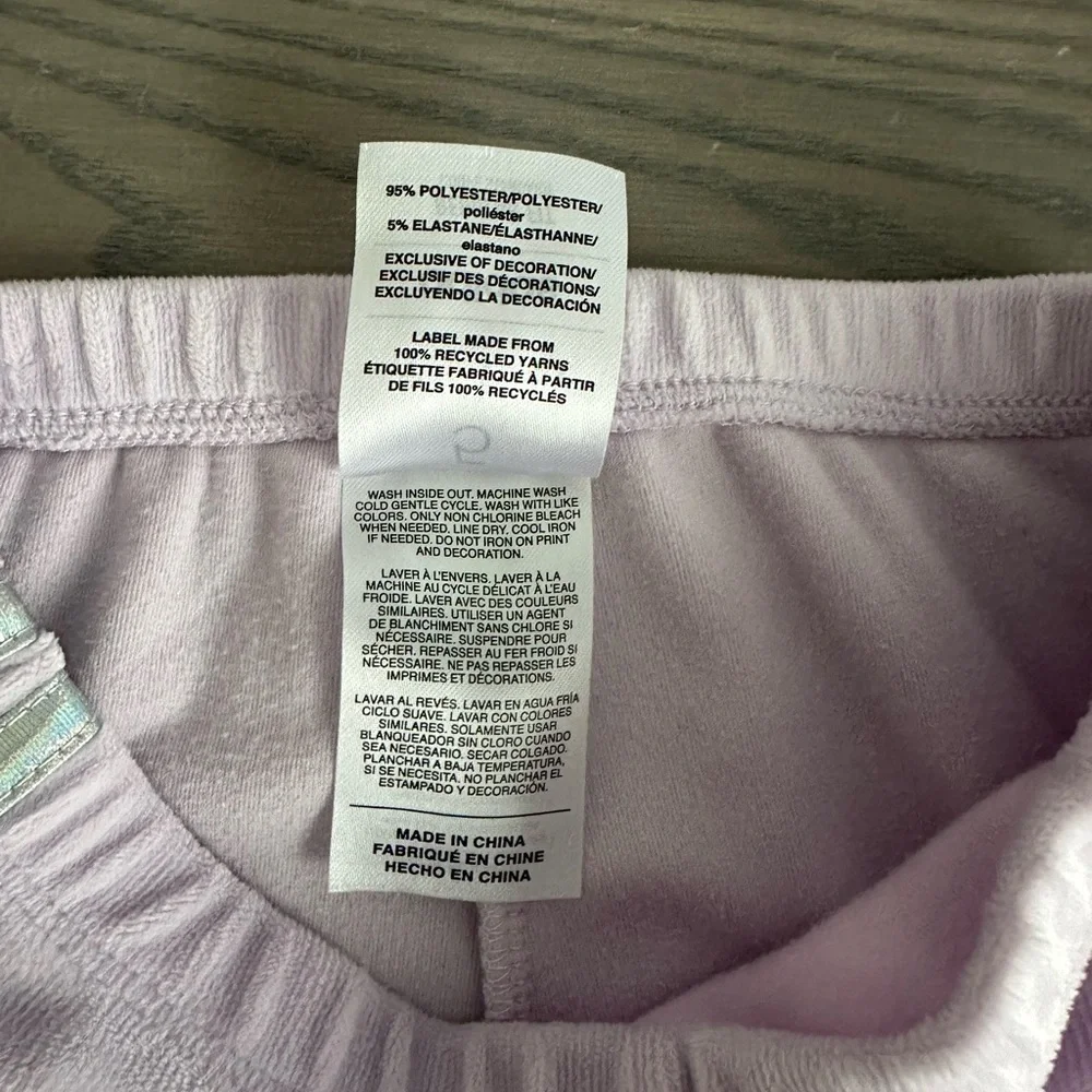 ADIDAS GIRLS VELOUR SWEATSHIRT AND SWEATPANTS